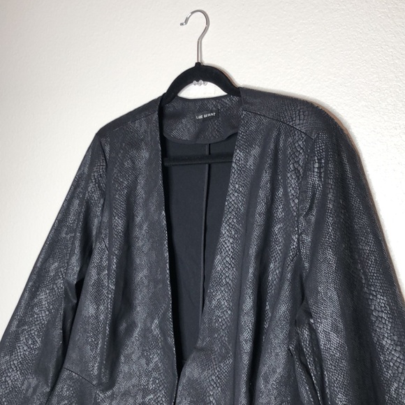 Lane Bryant Blazer Snakeskin Print Peplum - Picture 4 of 16